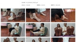 桔子摄影 模拍丝足视频 休息日母女齐上阵双排肉色短丝 母亲风韵犹存女儿清纯可爱