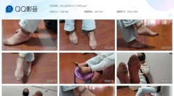 桔子摄影 模拍丝足视频 漂亮少妇全方位展示性感棕色短丝